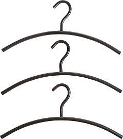 Kleiderbügel, schwarz, B:42cm H:18cm, Metall,