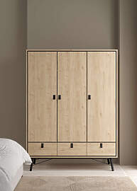 Kleiderschrank ANDAS "RY", braun