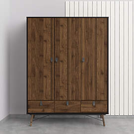 Kleiderschrank ANDAS "RY", braun