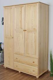 Kleiderschrank Kiefer Vollholz massiv natur Junco