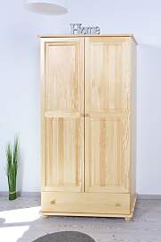 Kleiderschrank Kiefer Vollholz massiv natur Junco