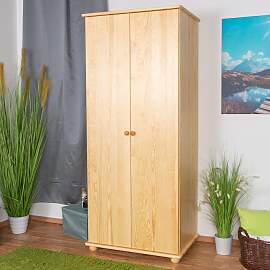 Kleiderschrank Kiefer Vollholz massiv natur Junco