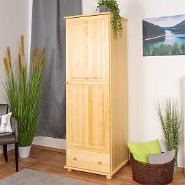 Kleiderschrank Kiefer Vollholz massiv natur Junco
