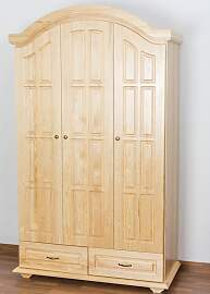 Kleiderschrank Kiefer Vollholz massiv natur Pipilo 