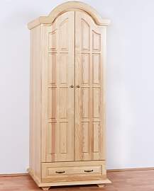 Kleiderschrank Kiefer Vollholz massiv natur Pipilo 