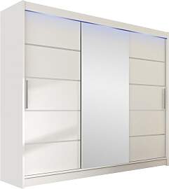 Kleiderschrank mit Schiebetueren und Spiegel Dasto 