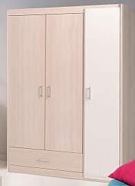 Kleiderschrank PARISOT "Charly", weiß