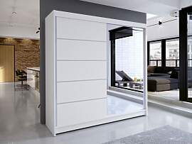 Kleiderschrank Schiebetuer mit Spiegel Bar III
