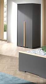 Kleiderschrank VIPACK "London", grau
