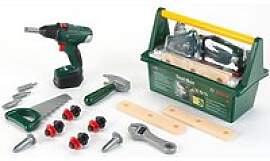 klein Spielzeug-Werkzeugkoffer 8520 grün, grau