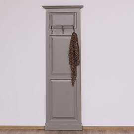 Kleine Landhausgarderobe drei Haken natur