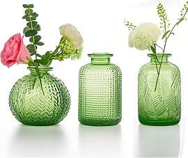 Kleine Vasen für Blumen EylKoi-3pcs/set Bud Vase