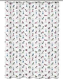 Kleine Wolke Duschvorhang Yogi, 180x200 cm,