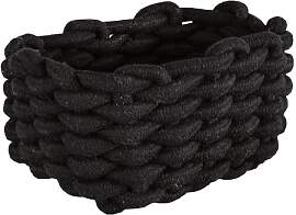 Kleine Wolke Korb, Schwarz, Länge 19 cm, Breite