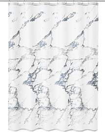 Kleine Wolke Marble Duschvorhang TXT Anthrazit,
