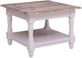 Kleiner Landhaus Couchtisch mit Ablage shabby chic 