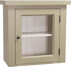 Kleiner Landhaus Hängeschrank mit Glastür