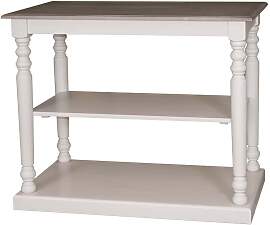 Kleiner Wandtisch im Landhausstil - Eichenplatte