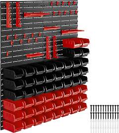 Kleinteilemagazin mit 28 Stapelboxen und
