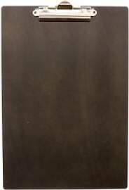 Klemmbrett A4 schwarz aus Holz