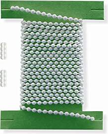 KLEMMFLEX Rollokette Kunststoff Weiss, 3,2 mm x 4