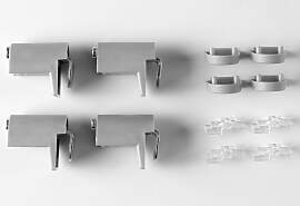 Klemmhalter für Sichtschutz GOOD LIFE, grau,