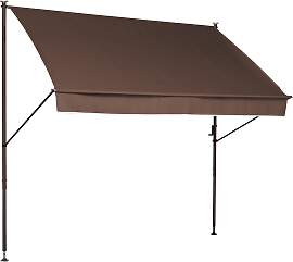 Klemmmarkise "Style", braun, B:400cm