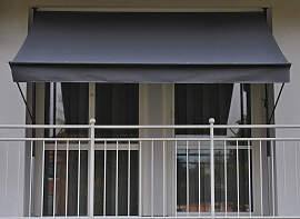 Klemmmarkise Style grau