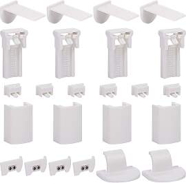 Klemmträger Zubehör,24 PCS Plissee Klemmträger
