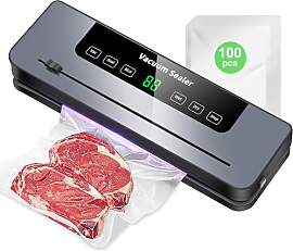 KLGFI Vakuumiergerät, 7 in 1 Vakuumierer mit 100