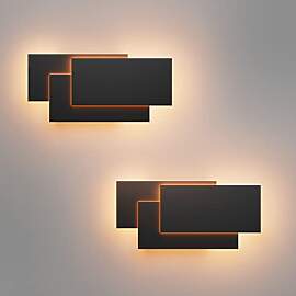 Klighten 2 Pack LED Wandleuchten Innen 24W Mordern 