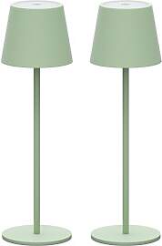 Klighten 2 Stück LED Dimmbare Akku Grün