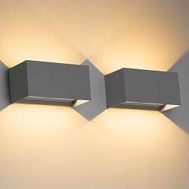 Klighten 24W LED Wandleuchte Innen/Außen,2PCS