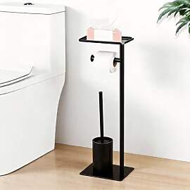 Klopapierhalter mit WC Bürste, Edelstahl