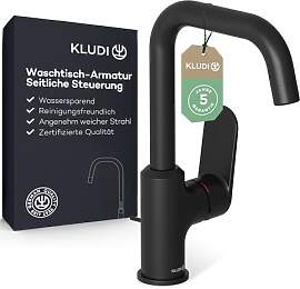 KLUDI-X1 Waschtischarmatur mit Zugstangen-Ablauf,