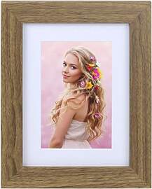 KM FOTO Bilderrahmen Holz Plexi Acryl Rahmen