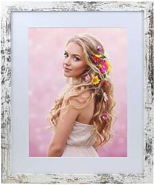 KM FOTO Bilderrahmen Holz Plexi Acryl Rahmen