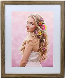 KM FOTO Bilderrahmen Holz Plexi Acryl Rahmen