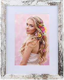 KM FOTO Bilderrahmen Holz Plexi Acryl Rahmen