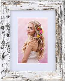 KM FOTO Bilderrahmen Holz Plexi Acryl Rahmen