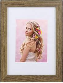 KM FOTO Bilderrahmen Holz Plexi Acryl Rahmen