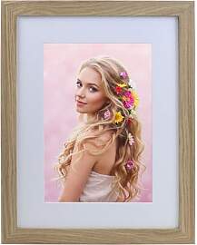 KM FOTO Bilderrahmen Holz Plexi Acryl Rahmen