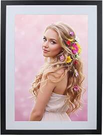 KM FOTO Bilderrahmen Holz Plexi Acryl Rahmen