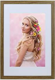 KM FOTO Bilderrahmen Holz Plexi Acryl Rahmen