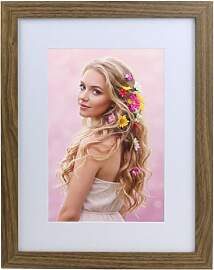 KM FOTO Bilderrahmen Holz Plexi Acryl Rahmen