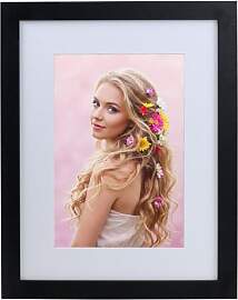 KM FOTO Bilderrahmen Holz Plexi Acryl Rahmen