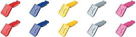 KNIPEX ColorCode Clips Farbmischung 1 (10 Stück), 