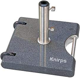 Knirps Schirmständer Granit 40 kg mit Griff/Rollen