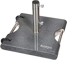 Knirps Schirmständer Granit 50 kg mit Griff/Rollen