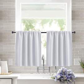 KnSam 2er Set Vorhang Blickdicht Gardinen mit